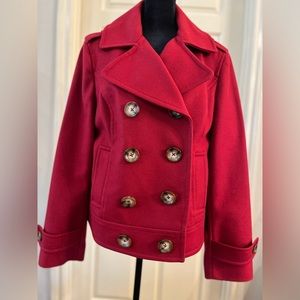 Red Pea Coat